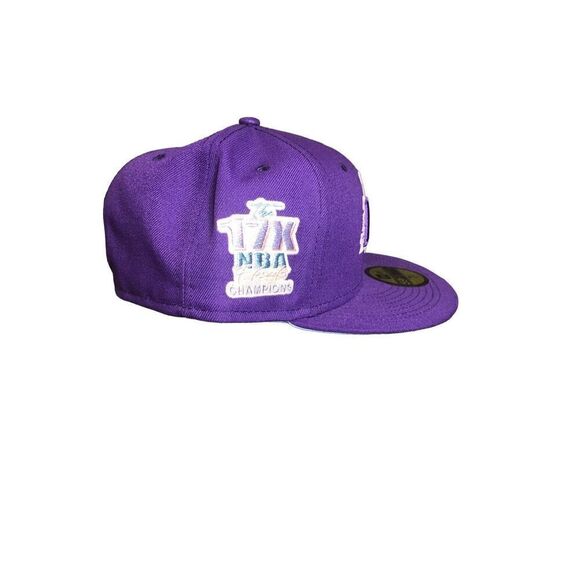 New Era Los Angeles Lakers Pop Sweat 59FIFTY Fitted Cap Hat Size 7 1/4 - Picture 4 of 6